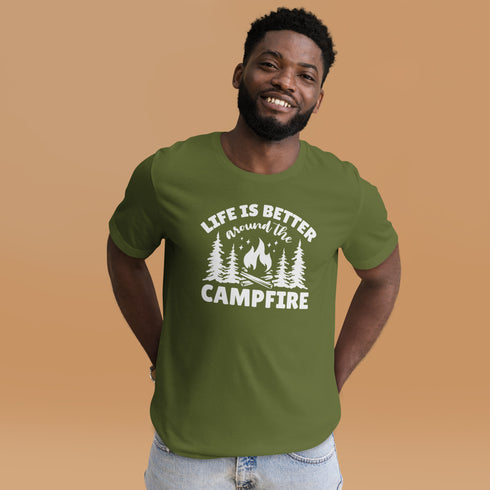 Life Is Better Around The Campfire Camping T-Shirt